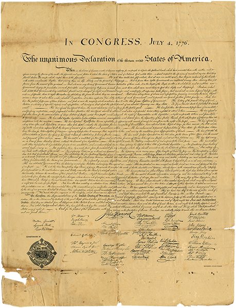 Declaration of Independence replica ca. 1900